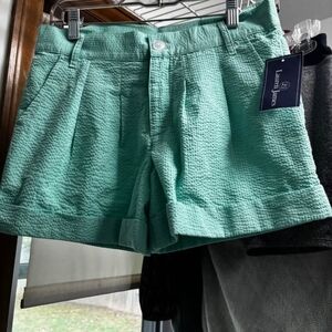 Lauren James Textured Mint Women Shorts